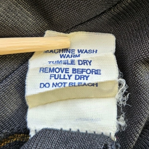 Private Matters Black Vtg 70s Lingerie Nightgown Slip Dress Size M Metalic - Picture 10 of 10